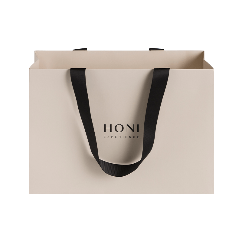 Tas Kado Mewah Fashion Kustom Tas Kertas Putih Tas Kemasan Belanja Untuk Pakaian