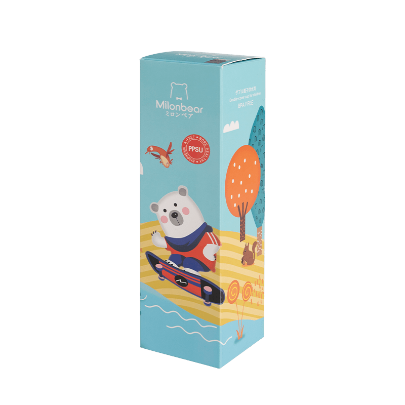 Desain Kustom Kertas Botol Minyak Esensial Kotak Kemasan Kosmetik Kotak Kertas Gelas Kaca
