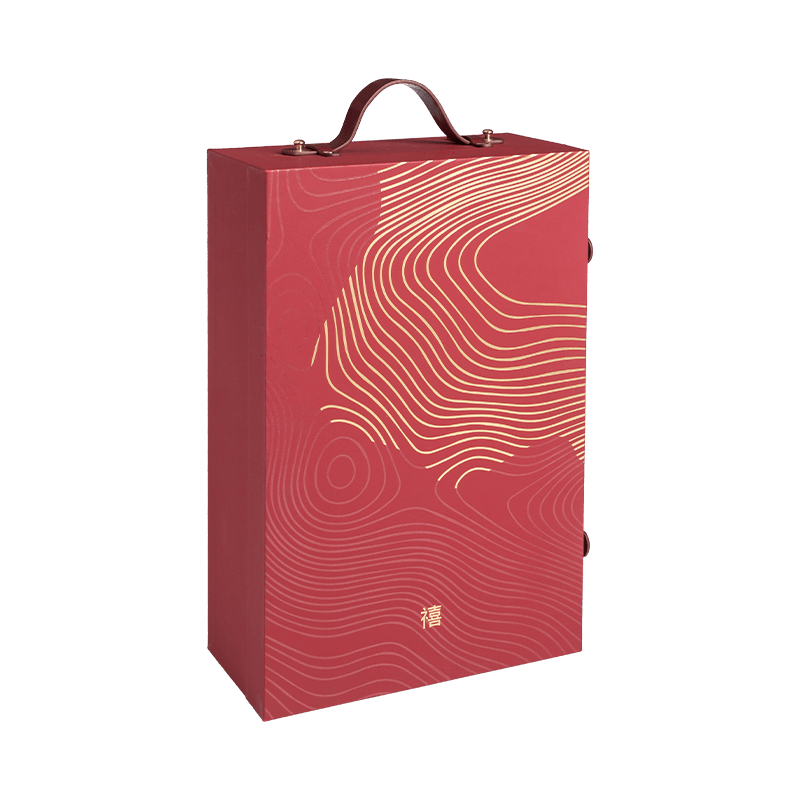 Jual Hot Logo Disesuaikan Kotak Anggur Kertas Mewah Kotak Karton Bergelombang Kotak Hadiah Set Anggur